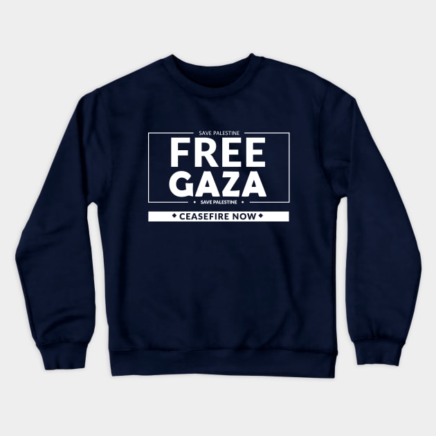 Free Gaza Crewneck Sweatshirt by IKAT